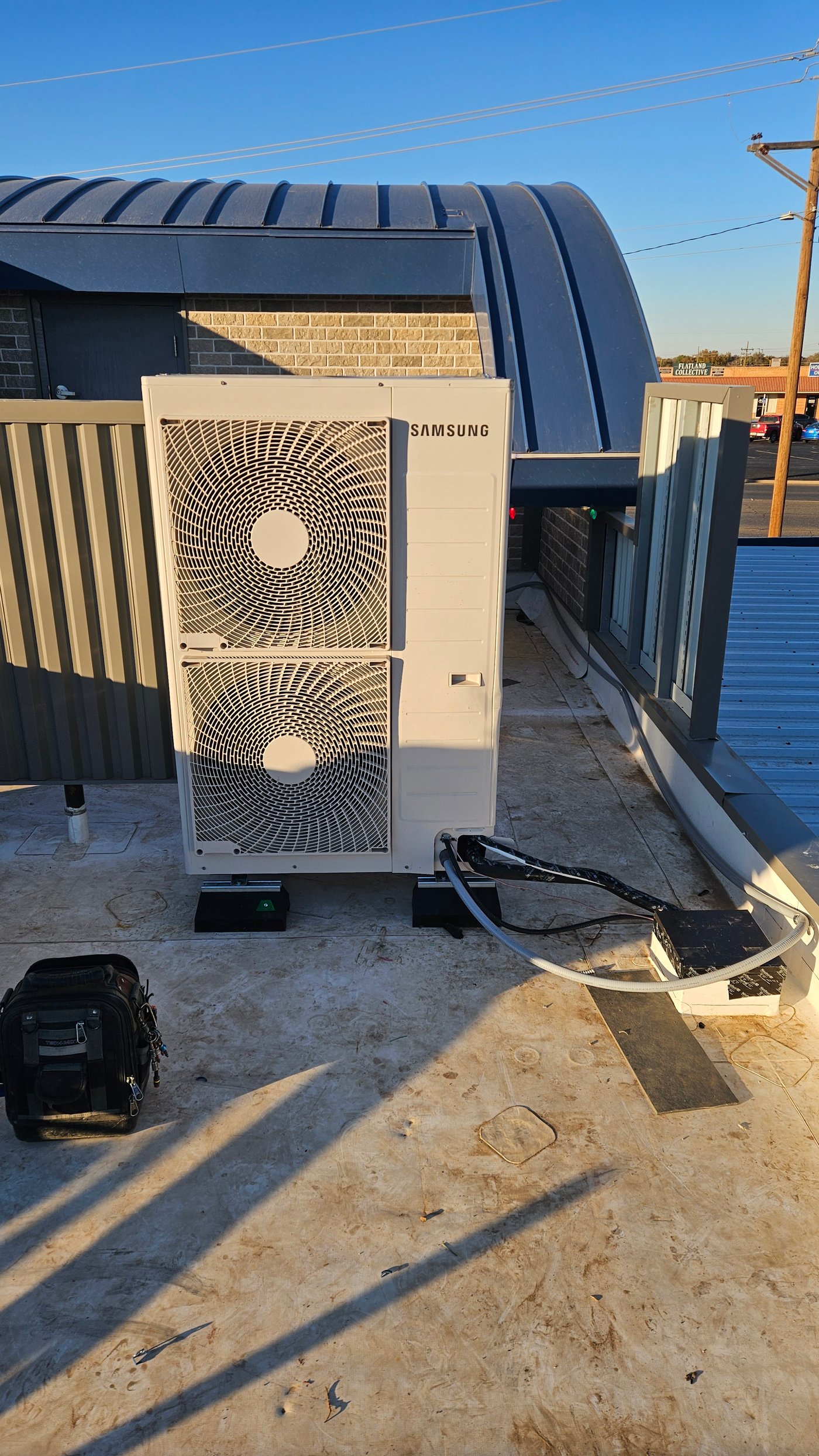 Newly installed Kaden air handler in residential utility closet
